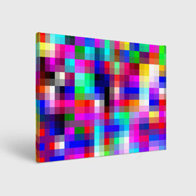 Холст прямоугольный с принтом РАЗНОЦВЕТНЫЕ ПИКСЕЛИ / КУБЫ в Курске, 100% ПВХ |  | abstraction | cube | geometry | hexagon | neon | paints | stripes | texture | triangle | абстракция | брызги | геометрия | краски | кубы | неон | соты | текстура