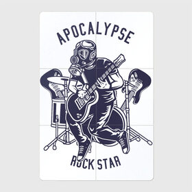 Магнитный плакат 2Х3 с принтом апокалипсис - рок-звезда в Курске, Полимерный материал с магнитным слоем | 6 деталей размером 9*9 см | apocalypse | music | rock | апокалипсис | музыка