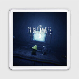 Магнит 55*55 с принтом LITTLE NIGHTMARES | ЛИТЛ НАЙТМ в Курске, Пластик | Размер: 65*65 мм; Размер печати: 55*55 мм | kid | little nightmares | little nightmares 2 | six | yellow | жёлтый | игры | комиксы | литл найтмерс | шестая