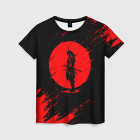 Женская футболка 3D с принтом САМУРАИ | SAMURAI в Курске, 100% полиэфир ( синтетическое хлопкоподобное полотно) | прямой крой, круглый вырез горловины, длина до линии бедер | ahegao | anime | blood | japan | katana | knight | moon | samurai | senpai | sun | warior | аниме | ахегао | воин | катана | кровавая | кровавый | кровь | луна | меч | сакура | самураи | самурай | семпай | сенпай | солнце | харакири | 