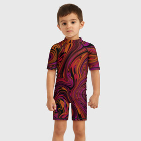 Детский купальный костюм 3D с принтом Purple abstract в Курске, Полиэстер 85%, Спандекс 15% | застежка на молнии на спине | abstract | абстракция | пурпурный цвет | розовый цвет | фиалка