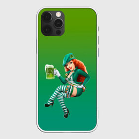 Чехол для iPhone 12 Pro Max с принтом девушка вечеринка на Патрика в Курске, Силикон |  | Тематика изображения на принте: 17 марта | вечеринка | девушка | день святого патрика | зеленый | зеленый костюм | ирландия | клевер | костюм | кружка | лепрекон | модель | монеты | рисунок | традиции | эль
