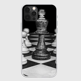 Чехол для iPhone 12 Pro Max с принтом Шахматы в Курске, Силикон |  | Тематика изображения на принте: доска | игра | игровая | игры | короли | король | логика | настольная | настольные | пешка | пешки | спорт | туча | шахматный | шахматы