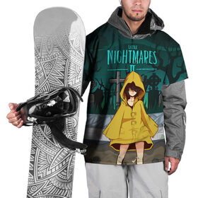 Накидка на куртку 3D с принтом Little Nightmares 2 в Курске, 100% полиэстер |  | little nightmares | страшилка | страшная игра | ужас | хоррор