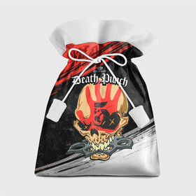 Подарочный 3D мешок с принтом Five Finger Death Punch [7] в Курске, 100% полиэстер | Размер: 29*39 см | 5fdp | 5фдп | ffdp | five finger death punch | metal | music | skeleton | sounds | метал | музыка | рок | череп