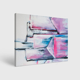 Холст прямоугольный с принтом Цветные мелки в Курске, 100% ПВХ |  | живопись | краски | красный | линии | мазки | масляные краски | розовый | синий | цветные мелки