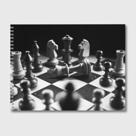 Альбом для рисования с принтом Шахматы в Курске, 100% бумага
 | матовая бумага, плотность 200 мг. | Тематика изображения на принте: доска | игра | игровая | игры | конь | короли | король | ладья | логика | настольная | настольные | пешка | пешки | спорт | туча | ферзь | шахматный | шахматы
