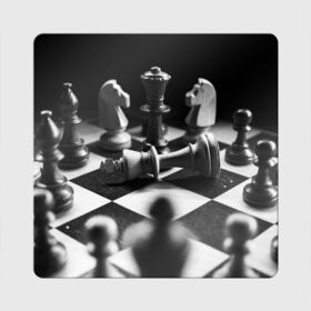 Магнит виниловый Квадрат с принтом Шахматы в Курске, полимерный материал с магнитным слоем | размер 9*9 см, закругленные углы | доска | игра | игровая | игры | конь | короли | король | ладья | логика | настольная | настольные | пешка | пешки | спорт | туча | ферзь | шахматный | шахматы
