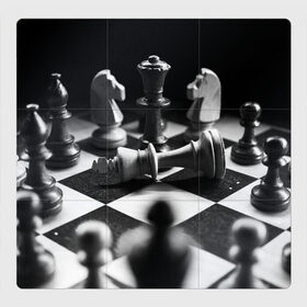 Магнитный плакат 3Х3 с принтом Шахматы в Курске, Полимерный материал с магнитным слоем | 9 деталей размером 9*9 см | доска | игра | игровая | игры | конь | короли | король | ладья | логика | настольная | настольные | пешка | пешки | спорт | туча | ферзь | шахматный | шахматы