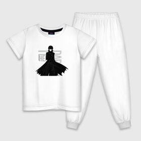Детская пижама хлопок с принтом Темнее черного в Курске, 100% хлопок |  брюки и футболка прямого кроя, без карманов, на брюках мягкая резинка на поясе и по низу штанин
 | darker than black | hei | kuro no keiyakusha | темнее черного | хэй