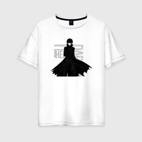Женская футболка хлопок Oversize с принтом Темнее черного в Курске, 100% хлопок | свободный крой, круглый ворот, спущенный рукав, длина до линии бедер
 | darker than black | hei | kuro no keiyakusha | темнее черного | хэй
