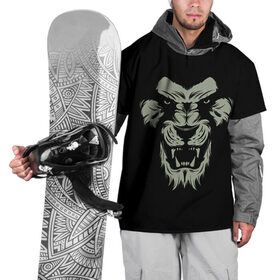 Накидка на куртку 3D с принтом Сердитый лев в Курске, 100% полиэстер |  | Тематика изображения на принте: angry | lion | predator | лев | сердитый | хищник