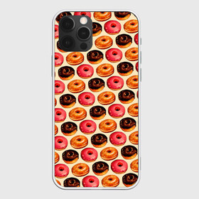 Чехол для iPhone 12 Pro Max с принтом Пончики в Курске, Силикон |  | еда | колечки | кольцо | конфеты | круг | пища | пончик | пончики | разноцветные пончики | сладкие пончики | сладкое