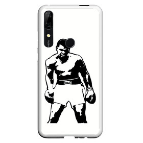 Чехол для Honor P Smart Z с принтом The Greatest (Muhammad Ali) в Курске, Силикон | Область печати: задняя сторона чехла, без боковых панелей | ali | clay | mohammed | али | боец | боксер | величайший | возможность | искусства | касиус | клей | личность | мозайка | мотивация | мохаммед | мухамед | перчатки | сила | слова | спорт | темный | узор