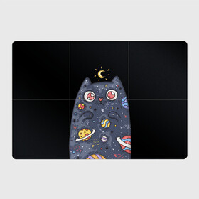 Магнитный плакат 3Х2 с принтом КОСМИЧЕСКИЙ КОТ в Курске, Полимерный материал с магнитным слоем | 6 деталей размером 9*9 см | Тематика изображения на принте: артемис | астероиды | вселенная | галактика | диана | звезды | кометы | космос | кот | котенок | котик | луна | месяц | ночь | планеты | сейлор мун | туманность | черная кошка