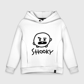 Детское худи Oversize хлопок с принтом SHOOKY | BTS в Курске, френч-терри — 70% хлопок, 30% полиэстер. Мягкий теплый начес внутри —100% хлопок | боковые карманы, эластичные манжеты и нижняя кромка, капюшон на магнитной кнопке | Тематика изображения на принте: army | bangtan boys | bt21 | bts | bts stickers | chimmy | cooky | k pop | koya | mang | monster | rap monster | rapmon | rj | rm | shooky | tata | van | бтс | ви | джей хоуп | джонгук | кейпоп | реп монстр | стикеры bts | сюга | чимин | чин