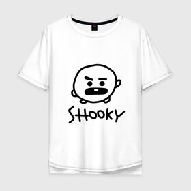 Мужская футболка хлопок Oversize с принтом SHOOKY | BTS в Курске, 100% хлопок | свободный крой, круглый ворот, “спинка” длиннее передней части | army | bangtan boys | bt21 | bts | bts stickers | chimmy | cooky | k pop | koya | mang | monster | rap monster | rapmon | rj | rm | shooky | tata | van | бтс | ви | джей хоуп | джонгук | кейпоп | реп монстр | стикеры bts | сюга | чимин | чин