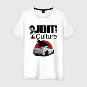 Мужская футболка хлопок с принтом jdm в Курске, 100% хлопок | прямой крой, круглый вырез горловины, длина до линии бедер, слегка спущенное плечо. | car | culture | godzilla | jdm | skyline | японская культура | японские автомобили