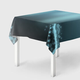 Скатерть 3D с принтом Водяные свечения в Курске, 100% полиэстер (ткань не мнется и не растягивается) | Размер: 150*150 см | bubbles | depth | water | вода | глубина | пузыри