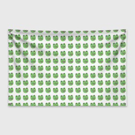 Флаг-баннер с принтом лягушки в Курске, 100% полиэстер | размер 67 х 109 см, плотность ткани — 95 г/м2; по краям флага есть четыре люверса для крепления | животные | лягушка | милота | природа