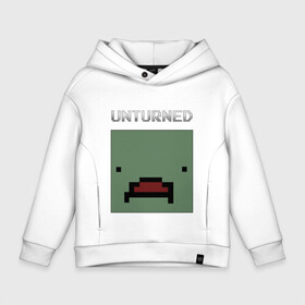 Детское худи Oversize хлопок с принтом UNTURNED в Курске, френч-терри — 70% хлопок, 30% полиэстер. Мягкий теплый начес внутри —100% хлопок | боковые карманы, эластичные манжеты и нижняя кромка, капюшон на магнитной кнопке | game | unturned | unturned 2 | zombie | айди предмета | антюрнед | зомби | игра | инди | кубы | нельсон.