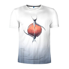 Мужская футболка 3D спортивная с принтом Птичья любовь в Курске, 100% полиэстер с улучшенными характеристиками | приталенный силуэт, круглая горловина, широкие плечи, сужается к линии бедра | восход солнца | люблю | птица | романтичный