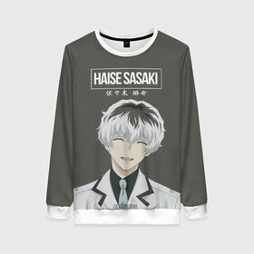 Женский свитшот 3D с принтом HAISE SASAKE Tokyo Ghoul в Курске, 100% полиэстер с мягким внутренним слоем | круглый вырез горловины, мягкая резинка на манжетах и поясе, свободная посадка по фигуре | anime | kaneki ken | tokyo ghoul | tokyo ghoul: re | аниме | анимэ | гули | джузо сузуя | канеки кен | кузен йошимура | наки | нишики нишио | ре | ренджи йомо | ризе камиширо | токийский гуль | тоука киришима | ута