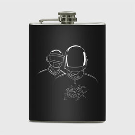 Фляга с принтом Daft Punk в Курске, металлический корпус | емкость 0,22 л, размер 125 х 94 мм. Виниловая наклейка запечатывается полностью | ги мануэль де омем кристо | ню диско | синти поп | техно | тома бангальтер | фанк | французский хаус | электроник рок