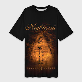 Платье-футболка 3D с принтом NIGHTWISH в Курске,  |  | dark | finland | folk | metall | music | nightwish | opera | power | punk | rock | symohiny | vocal | women | женский | металл | музыка | найтвиш | опера | пауэрметалл | рок | симфонический | финляндия | фолк