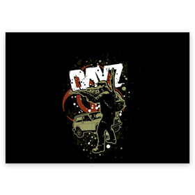 Поздравительная открытка с принтом DayZ в Курске, 100% бумага | плотность бумаги 280 г/м2, матовая, на обратной стороне линовка и место для марки
 | arma 2 | biohazard | day z | dayz | дэйз | зомби | игры | нива | солдат