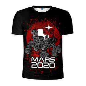 Мужская футболка 3D спортивная с принтом МАРС 2020, Perseverance в Курске, 100% полиэстер с улучшенными характеристиками | приталенный силуэт, круглая горловина, широкие плечи, сужается к линии бедра | mars 2020 | nasa | perseverance | космос | марс | марс 2020 | марсоход | персеверенс
