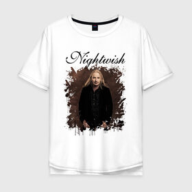 Мужская футболка хлопок Oversize с принтом Nightwish / Найтвиш Эмппу (Z) в Курске, 100% хлопок | свободный крой, круглый ворот, “спинка” длиннее передней части | music | nightwish | nuclear blast | rock | spinefarm | вуоринен | лого | музыка | найтвиш | рок | симфоник метал | тарья турунен | флор янсен | эмппу | эрно эмппу вуоринен