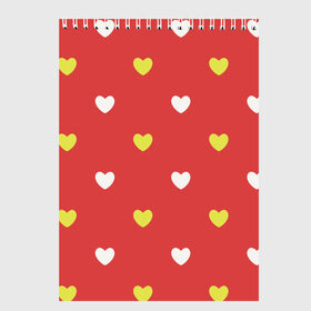 Скетчбук с принтом Сердечки на красном паттерн в Курске, 100% бумага
 | 48 листов, плотность листов — 100 г/м2, плотность картонной обложки — 250 г/м2. Листы скреплены сверху удобной пружинной спиралью | background | design | fabric | heart | love | pattern | red | romance | romantic | seamless | valentine | красный | любовь | рисунок | романтика | сердце | узор