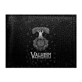 Обложка для студенческого билета с принтом Valheim Руны Иггдрасиль в Курске, натуральная кожа | Размер: 11*8 см; Печать на всей внешней стороне | Тематика изображения на принте: valheim | вальхейм | дерево | иггдрасиль | игдрасиль | игра | икдросиль | логотип игры | мировое древо | много рун | паттерн | руна | руны