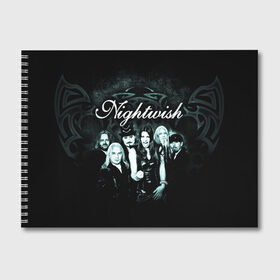 Альбом для рисования с принтом NIGHTWISH в Курске, 100% бумага
 | матовая бумага, плотность 200 мг. | metal | nightwish | tarja turunen | метал | музыка | найтвиш | рок | симфо метал | тарья турунен