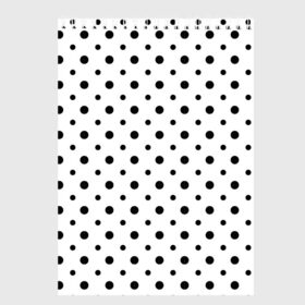 Скетчбук с принтом Точки черные на белом в Курске, 100% бумага
 | 48 листов, плотность листов — 100 г/м2, плотность картонной обложки — 250 г/м2. Листы скреплены сверху удобной пружинной спиралью | abstract | background | black | geometric | pattern | spot | texture | various | wrapping | горошек | крапинки | пятнаround | разные  узор | точки | черные