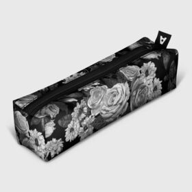 Пенал 3D с принтом Розы в Курске, 100% полиэстер | плотная ткань, застежка на молнии | flowers | герберы | контур | легкие | лилии | мягкие | роза | ромашка | тренд | цветы