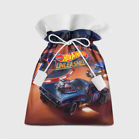 Подарочный 3D мешок с принтом Hot Wheels Unleashed в Курске, 100% полиэстер | Размер: 29*39 см | Тематика изображения на принте: auto | avto | car | game | hot | hotweels | race | weels | wheels | авто | автоспорт | гонки | игра | игрушка | машина | модель | хот вилс
