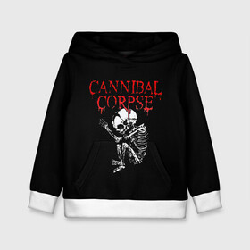 Детская толстовка 3D с принтом Cannibal Corpse | 1 в Курске, 100% полиэстер | двухслойный капюшон со шнурком для регулировки, мягкие манжеты на рукавах и по низу толстовки, спереди карман-кенгуру с мягким внутренним слоем | band | cannibal corpse | metal | music | rock | атрибутика | группа | метал | музыка | рок