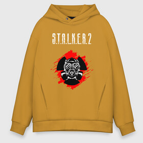 Мужское худи Oversize хлопок с принтом STALKER 2 в Курске, френч-терри — 70% хлопок, 30% полиэстер. Мягкий теплый начес внутри —100% хлопок | боковые карманы, эластичные манжеты и нижняя кромка, капюшон на магнитной кнопке | anomaly stalker | call of chernobyl | clear sky | stalker 2 | зов припяти | радиация | сталкер 2 | тень чернобыля | чернобыль. | чистое небо