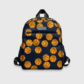 Детский рюкзак 3D с принтом Баскетбольные мячи в Курске, 100% полиэстер | лямки с регулируемой длиной, сверху петелька, чтобы рюкзак можно было повесить на вешалку. Основное отделение закрывается на молнию, как и внешний карман. Внутри дополнительный карман. По бокам два дополнительных кармашка | activity | ball | basketball | black | brightness | brown | circle | color | game | illustration | orange | sport | victory | yellow | активность | апельсиновый | баскетбол | желтый | игра | иллюстрация | коричневый | круг | мяч | оранжевый | победа | спо