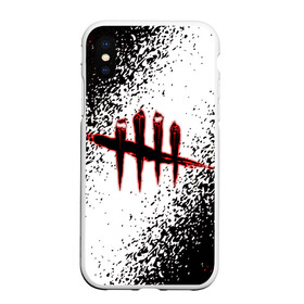 Чехол для iPhone XS Max матовый с принтом Dead by Daylight в Курске, Силикон | Область печати: задняя сторона чехла, без боковых панелей | dbd | dead by daylight | esport | games | survival horror | дбд | дед бай дейлайт | игроки | игролюбители | игроманы | игры | киберспорт | мертвы к рассвету