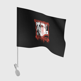 Флаг для автомобиля с принтом Cannibal Corpse в Курске, 100% полиэстер | Размер: 30*21 см | cannibal corpse | kreator | punk rock | slayer | sodom | анархия | блэк метал | гаражный рок | гранж | дэт метал | металл | панк рок | рок музыка | рок н ролл | рокер | треш метал | труп каннибал | тяжелый рок | хард рок