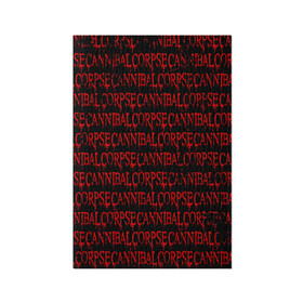Обложка для паспорта матовая кожа с принтом Cannibal Corpse  в Курске, натуральная матовая кожа | размер 19,3 х 13,7 см; прозрачные пластиковые крепления | deth metal | дет метал | метал | паттерн | труп каннибала