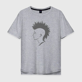 Мужская футболка хлопок Oversize с принтом ирокез в Курске, 100% хлопок | свободный крой, круглый ворот, “спинка” длиннее передней части | punk | волосы | девушка | ирокез | красивая | лицо | панк | протест | профиль | рок | свобода | эпатаж
