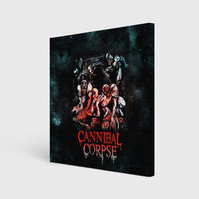 Холст квадратный с принтом Cannibal Corpse в Курске, 100% ПВХ |  | canibal corpse | cannibal corpse | death metal | группы | дэт метал | канибал корпс | метал | рок