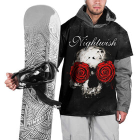 Накидка на куртку 3D с принтом NIGHTWISH в Курске, 100% полиэстер |  | metal | nightwish | tarja turunen | метал | музыка | найтвиш | рок | симфо метал | тарья турунен