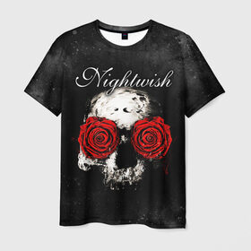 Мужская футболка 3D с принтом NIGHTWISH в Курске, 100% полиэфир | прямой крой, круглый вырез горловины, длина до линии бедер | Тематика изображения на принте: metal | nightwish | tarja turunen | метал | музыка | найтвиш | рок | симфо метал | тарья турунен
