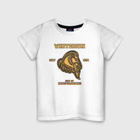Детская футболка хлопок с принтом Город Вайтран - Skyrim в Курске, 100% хлопок | круглый вырез горловины, полуприлегающий силуэт, длина до линии бедер | skyrim | tes | varsity | whiterun | вайтран | видеоигры | город | скайрим