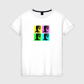 Женская футболка хлопок с принтом Gachimuchi / Гачимучи в Курске, 100% хлопок | прямой крой, круглый вырез горловины, длина до линии бедер, слегка спущенное плечо | gachimuchi | mem | гачимучи | мем | прикол | юмор